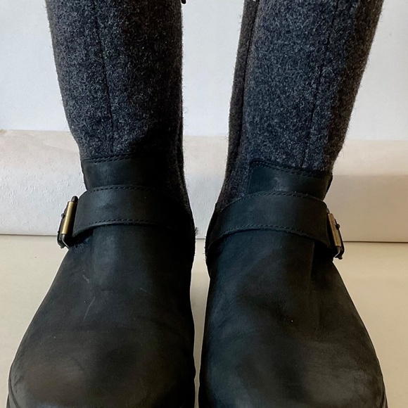 Women’s leather and wool UGG boots size 10 - Picture 2 of 8